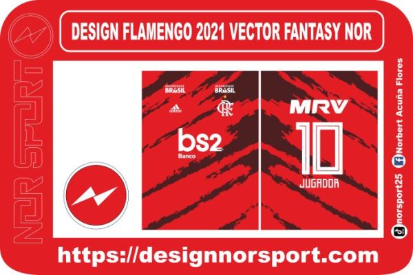 DESIGN FLAMENGO 2021 VECTOR FANTASY NOR