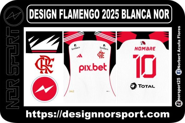 DESIGN FLAMENGO 2025 BLANCA NOR