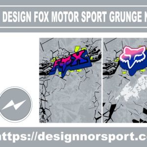 DESIGN FOX MOTOR SPORT GRUNGE NOR