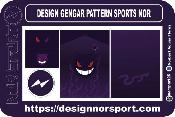DESIGN GENGAR PATTERN SPORTS NOR