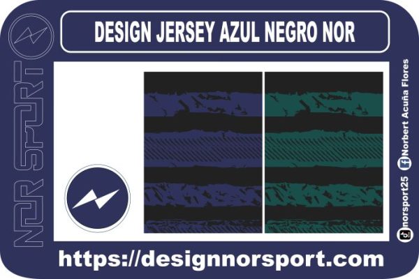 DESIGN JERSEY AZUL NEGRO NOR