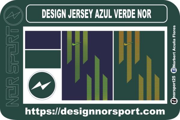 DESIGN JERSEY AZUL VERDE NOR