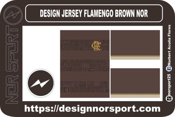 DESIGN JERSEY FLAMENGO BROWN NOR