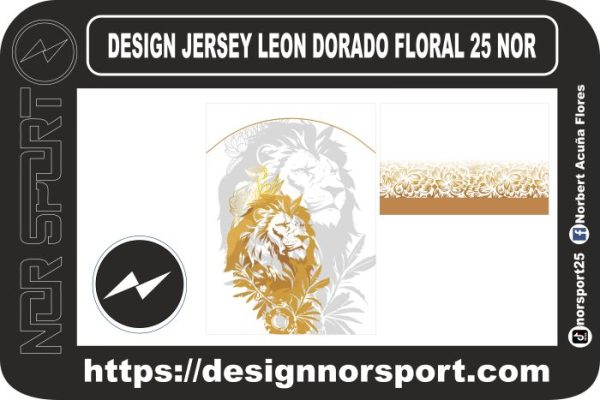 DESIGN JERSEY LEON DORADO FLORAL 25 NOR