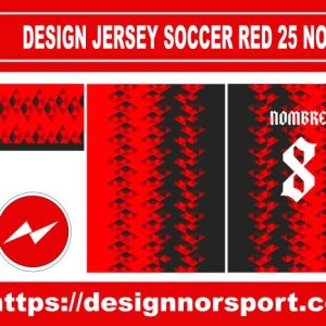 DESIGN JERSEY SOCCER RED 25 NOR