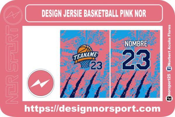 DESIGN JERSIE BASKETBALL PINK NOR