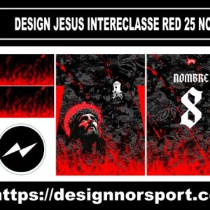 DESIGN JESUS INTERECLASSE RED 25 NOR