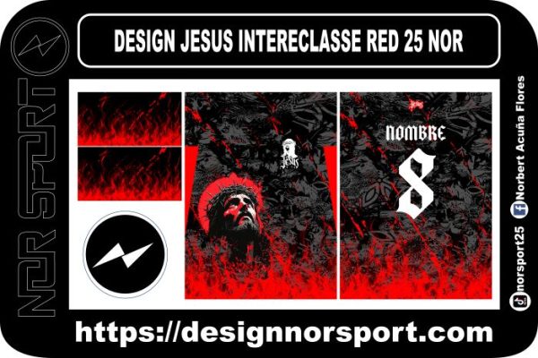 DESIGN JESUS INTERECLASSE RED 25 NOR