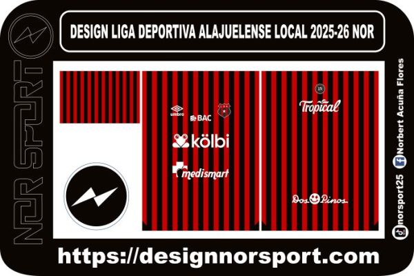 DESIGN LIGA DEPORTIVA ALAJUELENSE LOCAL 2025-26 NOR