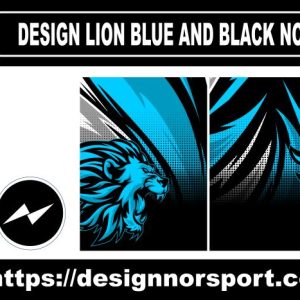 DESIGN LION BLUE AND BLACK NOR
