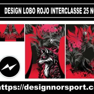 DESIGN LOBO ROJO INTERCLASSE 25 NOR