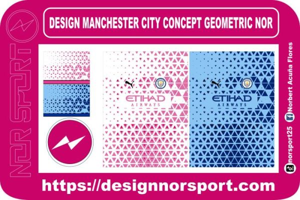 DESIGN MANCHESTER CITY CONCEPT GEOMETRIC NOR