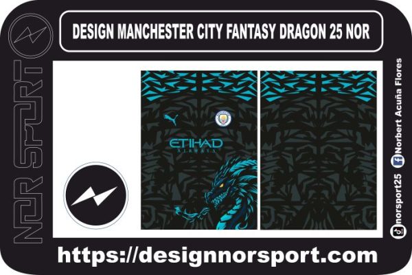 DESIGN MANCHESTER CITY FANTASY DRAGON 25 NOR