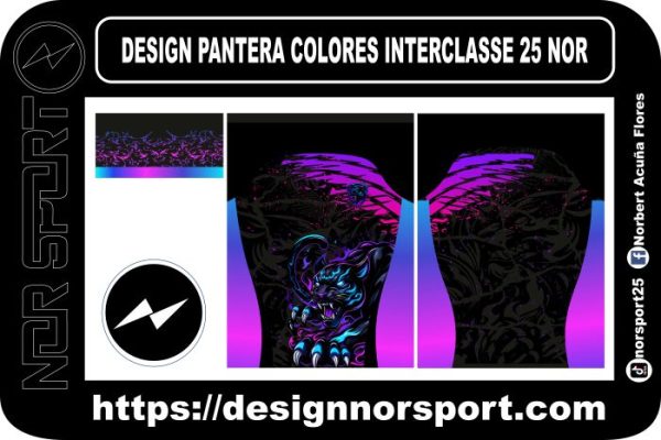 DESIGN PANTERA COLORES INTERCLASSE 25 NOR