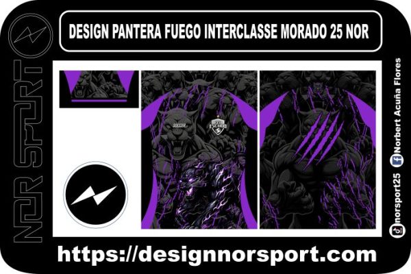 DESIGN PANTERA FUEGO INTERCLASSE MORADO 25 NOR