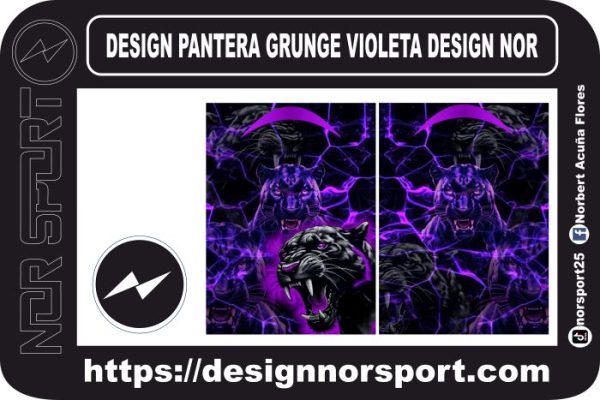 DESIGN PANTERA GRUNGE VIOLETA DESIGN NOR