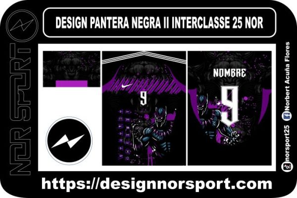DESIGN PANTERA NEGRA II INTERCLASSE 25 NOR