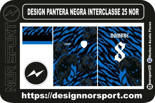 DESIGN PANTERA NEGRA INTERCLASSE 25 NOR