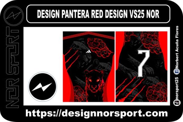 DESIGN PANTERA RED DESIGN VS25 NOR