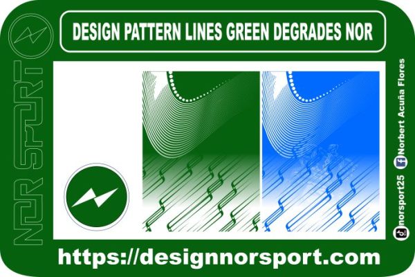 DESIGN PATTERN LINES GREEN DEGRADES NOR