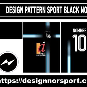 DESIGN PATTERN SPORT BLACK NOR