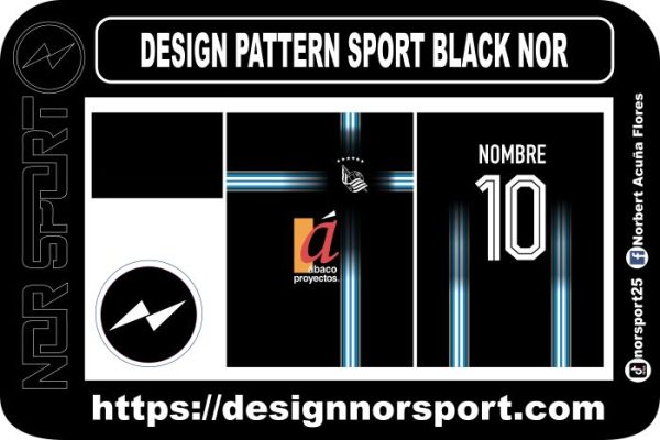 DESIGN PATTERN SPORT BLACK NOR