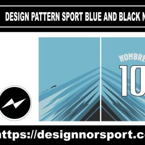 DESIGN PATTERN SPORT BLUE AND BLACK NOR