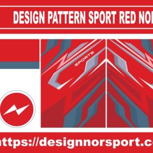 DESIGN PATTERN SPORT RED NOR