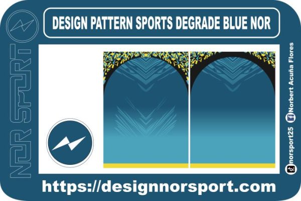 DESIGN PATTERN SPORTS DEGRADE BLUE NOR