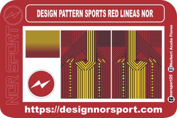 DESIGN PATTERN SPORTS RED LINEAS NOR