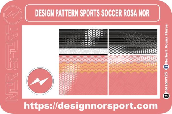 DESIGN PATTERN SPORTS SOCCER ROSA NOR