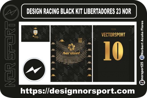 DESIGN RACING BLACK KIT LIBERTADORES 23 NOR