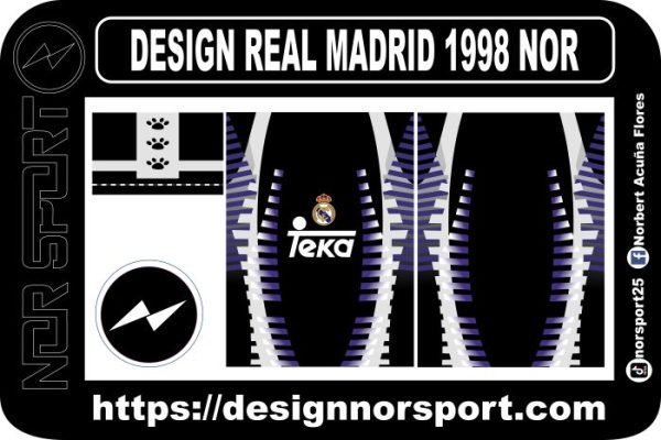 DESIGN REAL MADRID 1998 NOR