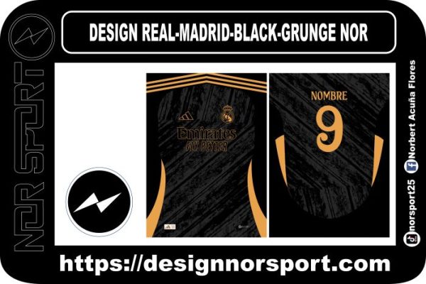 DESIGN REAL-MADRID-BLACK-GRUNGE NOR