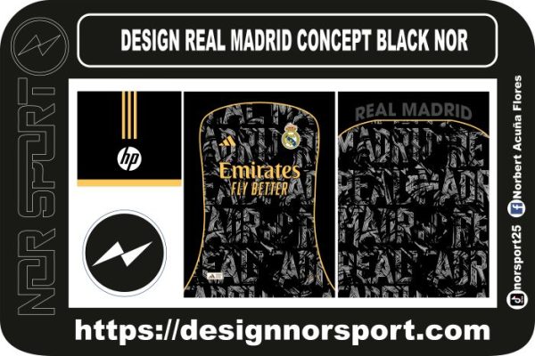 DESIGN REAL MADRID CONCEPT BLACK NOR