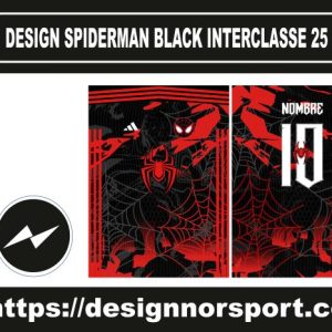 DESIGN SPIDERMAN BLACK INTERCLASSE 25 NOR