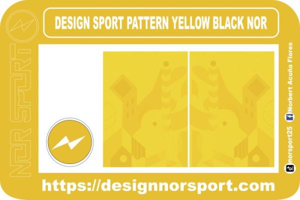 DESIGN SPORT PATTERN YELLOW BLACK NOR