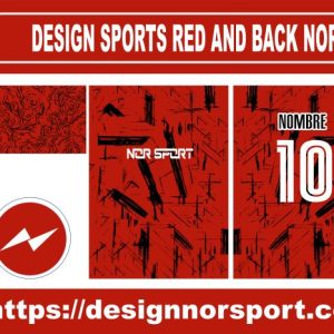 DESIGN SPORTS RED AND BACK NOR
