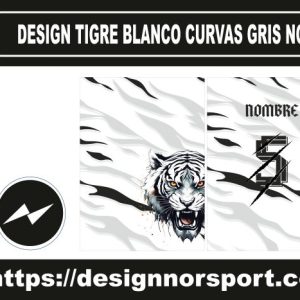 DESIGN TIGRE BLANCO CURVAS GRIS NOR