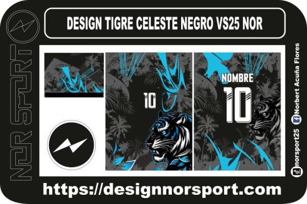 DESIGN TIGRE CELESTE NEGRO VS25 NOR