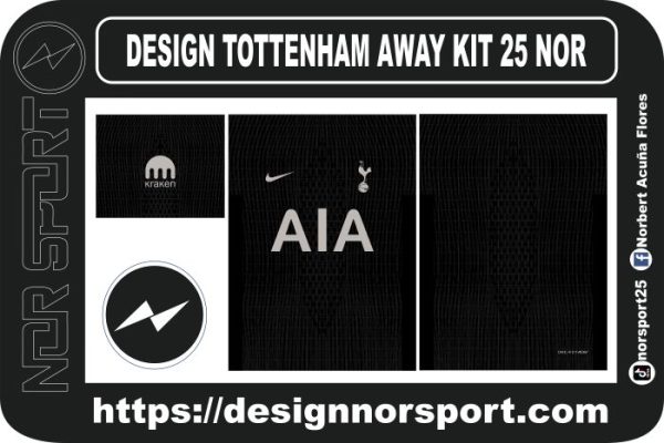 DESIGN TOTTENHAM AWAY KIT 25 NOR