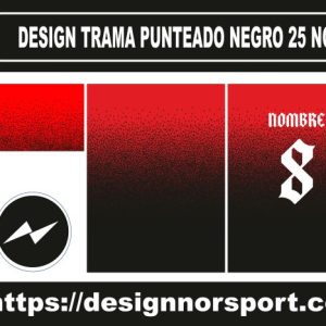 DESIGN TRAMA PUNTEADO NEGRO 25 NOR