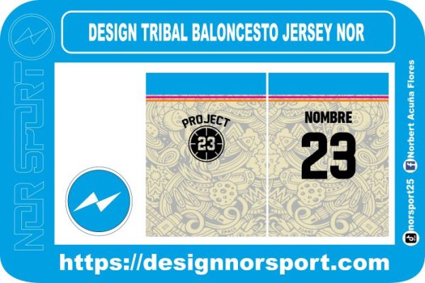 DESIGN TRIBAL BALONCESTO JERSEY NOR