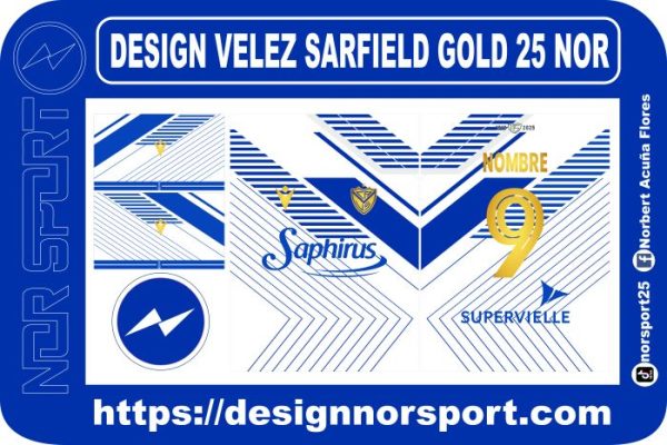 DESIGN VELEZ SARFIELD GOLD 25 NOR