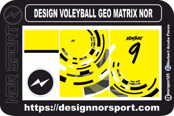DESIGN VOLEYBALL GEO MATRIX NOR
