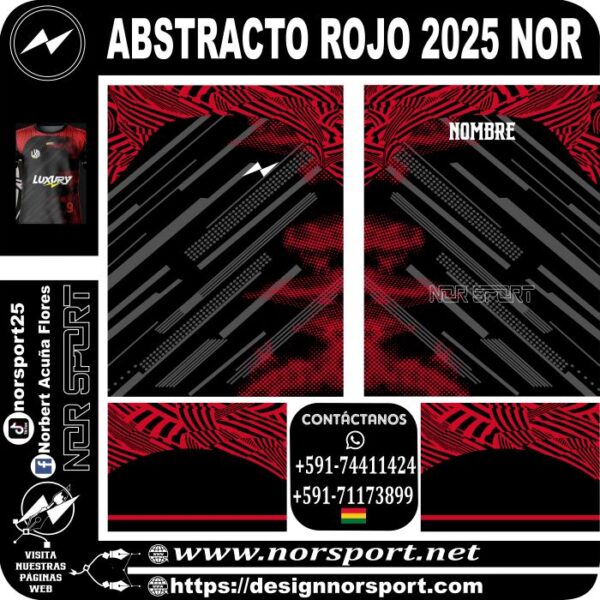 ABSTRACTO ROJO 2025 NOR