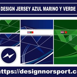 DESIGN JERSEY AZUL MARINO Y VERDE NOR