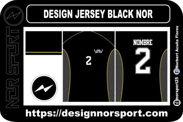 DESIGN JERSEY BLACK NOR