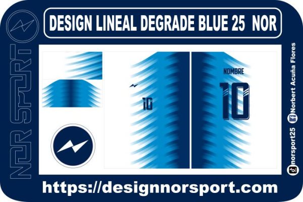 DESIGN LINEAL DEGRADE BLUE 25  NOR