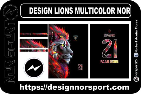 DESIGN LIONS MULTICOLOR NOR